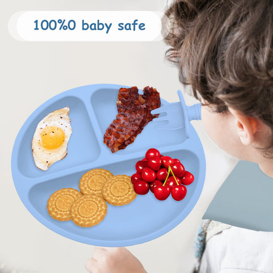 Silicone Bebe Plate Set