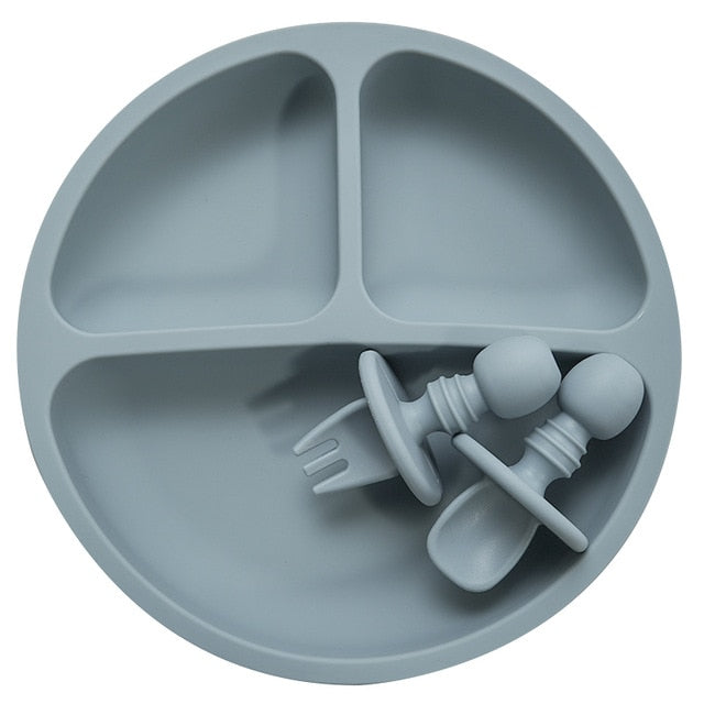 Silicone Bebe Plate Set