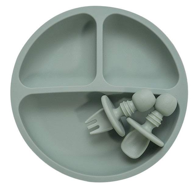 Silicone Bebe Plate Set