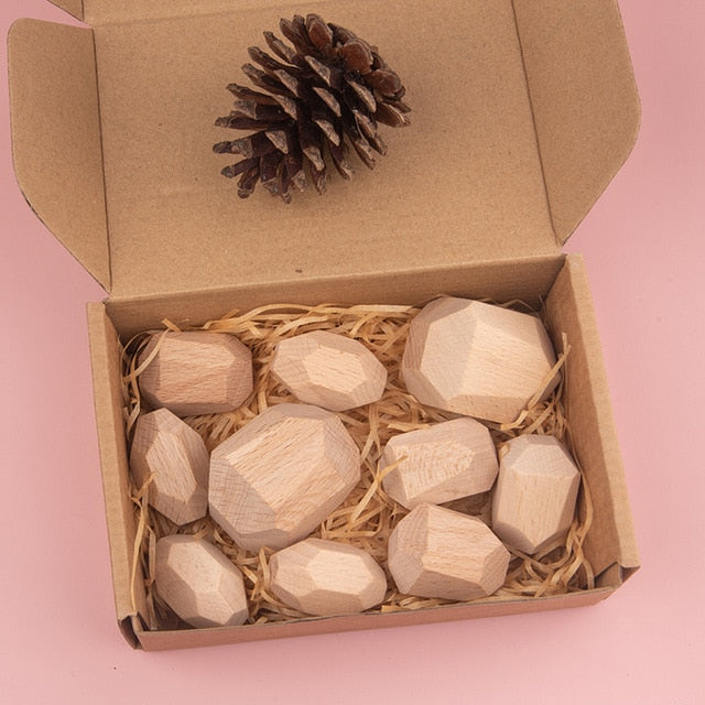 Wooden Bebe Balance Stones