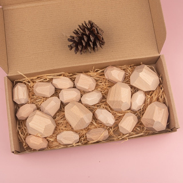Wooden Bebe Balance Stones