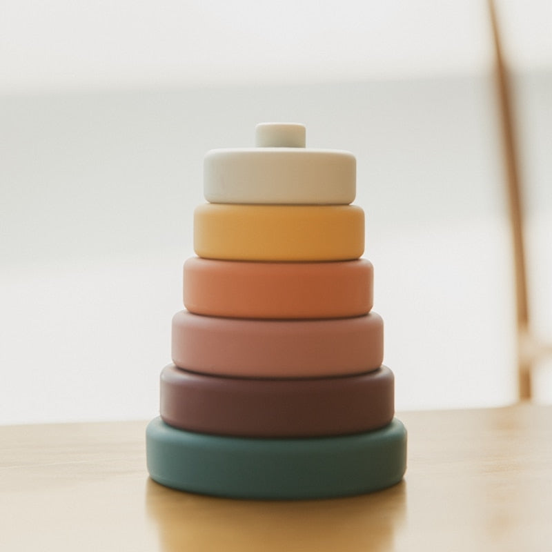 Silicone Bebe Montessori Circle Stacker