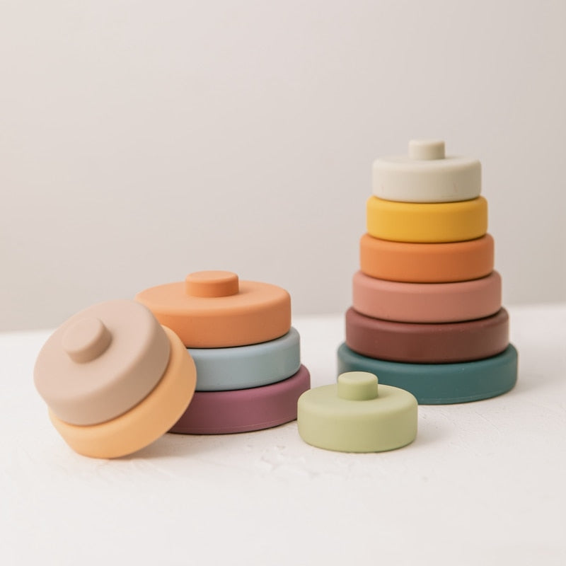 Silicone Bebe Montessori Circle Stacker