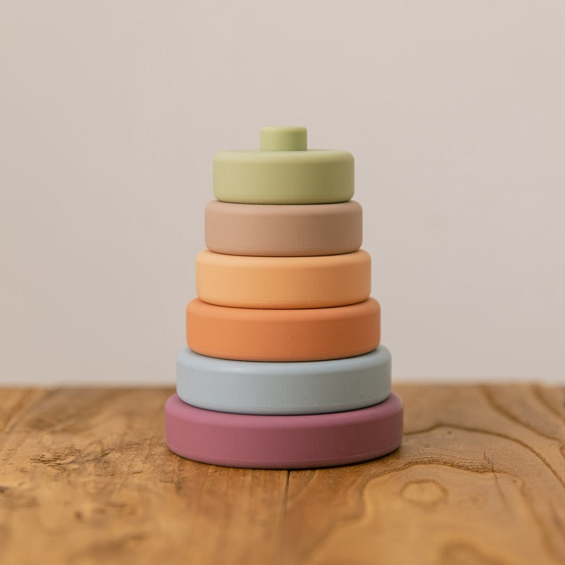 Silicone Bebe Montessori Circle Stacker