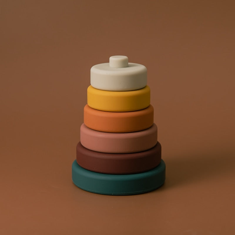 Silicone Bebe Montessori Circle Stacker