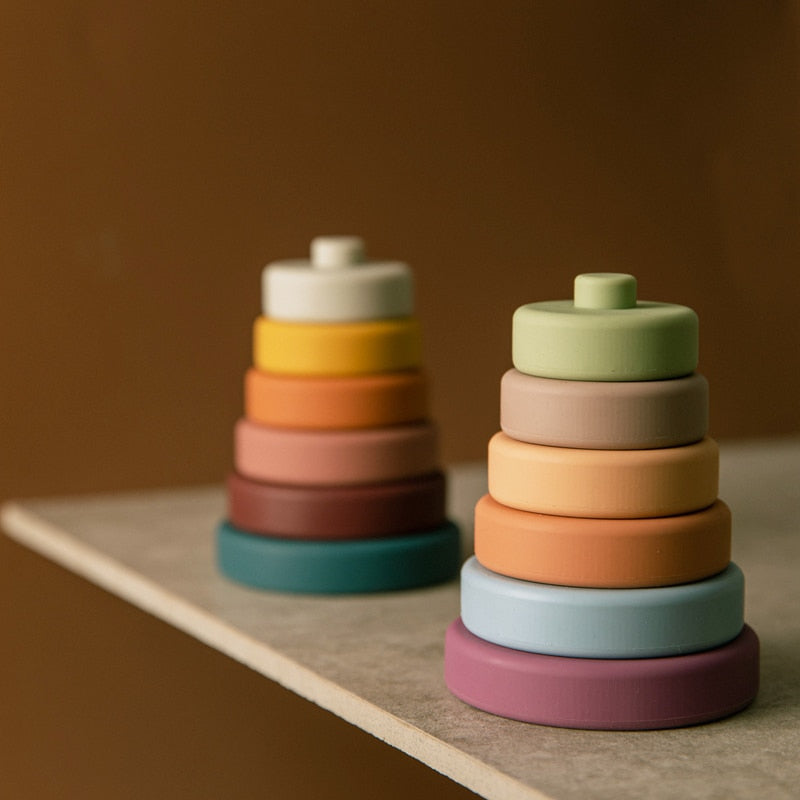 Silicone Bebe Montessori Circle Stacker