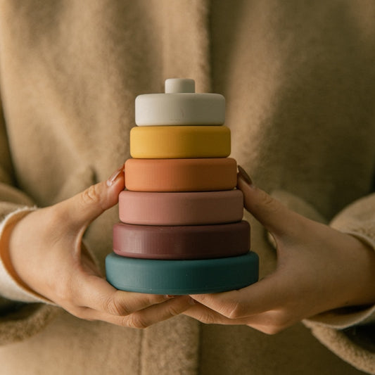 Silicone Bebe Montessori Circle Stacker