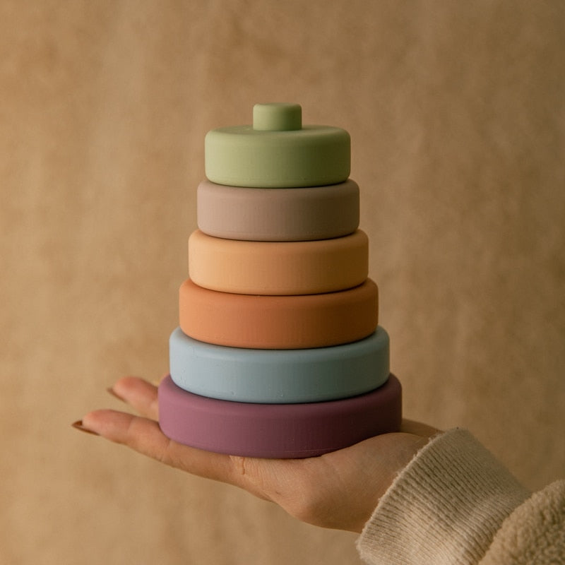 Silicone Bebe Montessori Circle Stacker