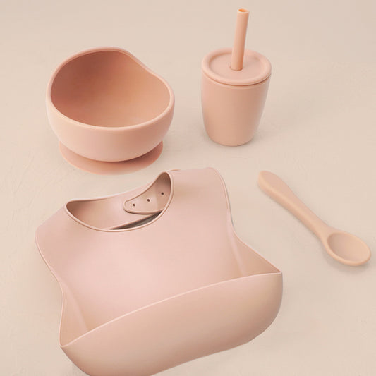 Silicone Bebe Snack & Sip 4 Piece Set