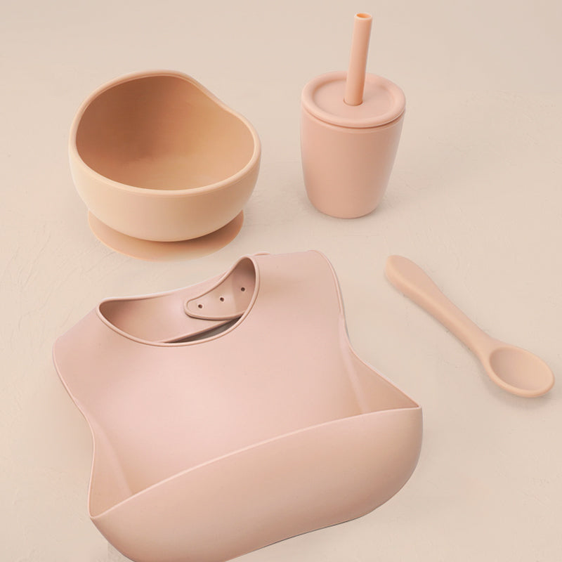 Silicone Bebe Snack & Sip 4 Piece Set