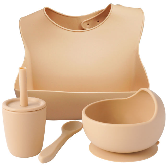 Silicone Bebe Snack & Sip 4 Piece Set