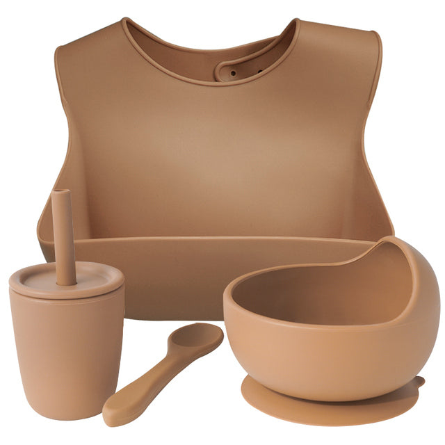 Silicone Bebe Snack & Sip 4 Piece Set