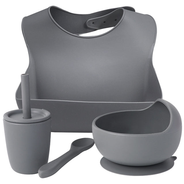 Silicone Bebe Snack & Sip 4 Piece Set