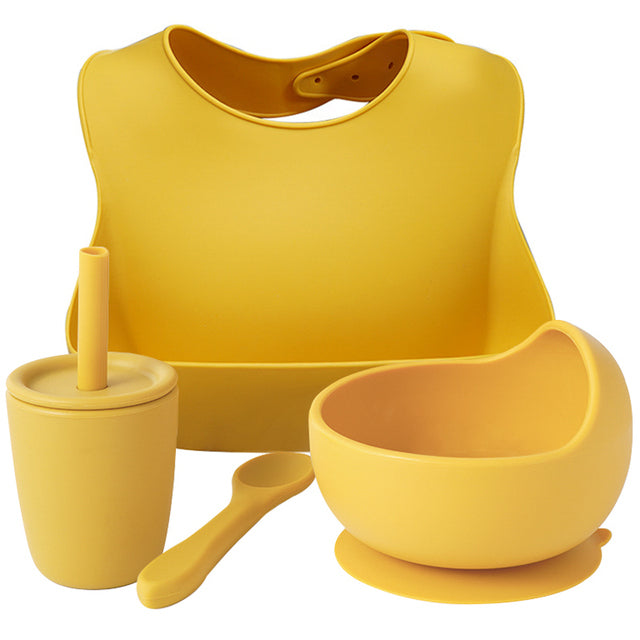 Silicone Bebe Snack & Sip 4 Piece Set