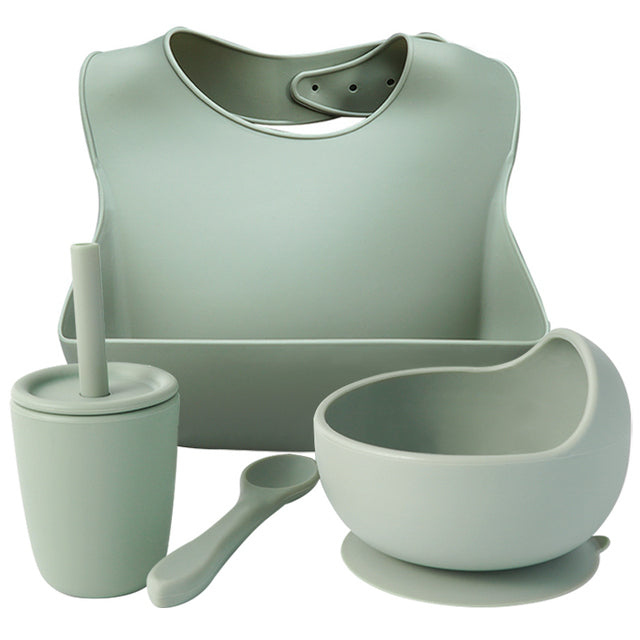 Silicone Bebe Snack & Sip 4 Piece Set