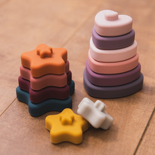 Silicone Bebe Montessori Star Stacker