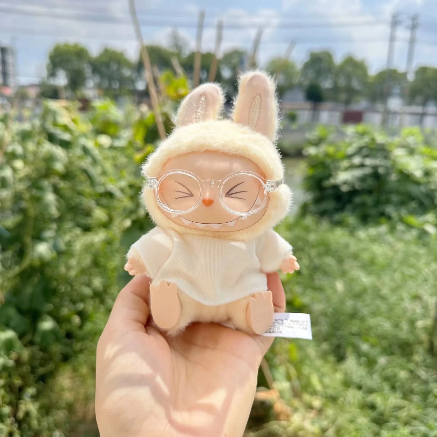 Labubu I & II Doll White Shirt