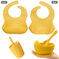 Silicone Bebe Snack & Sip 4 Piece Set