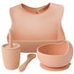 Silicone Bebe Snack & Sip 4 Piece Set